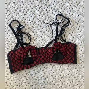 Playful promises bra and garter skirt